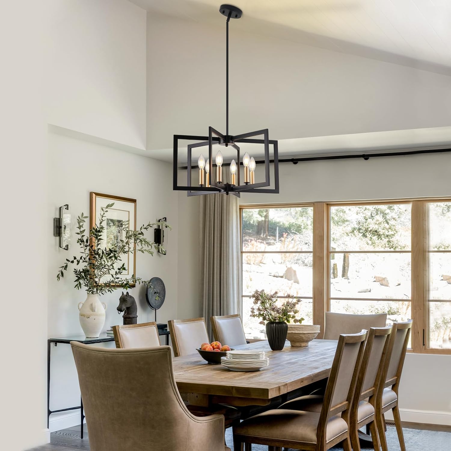 Black Chandelier Lighting Fixture